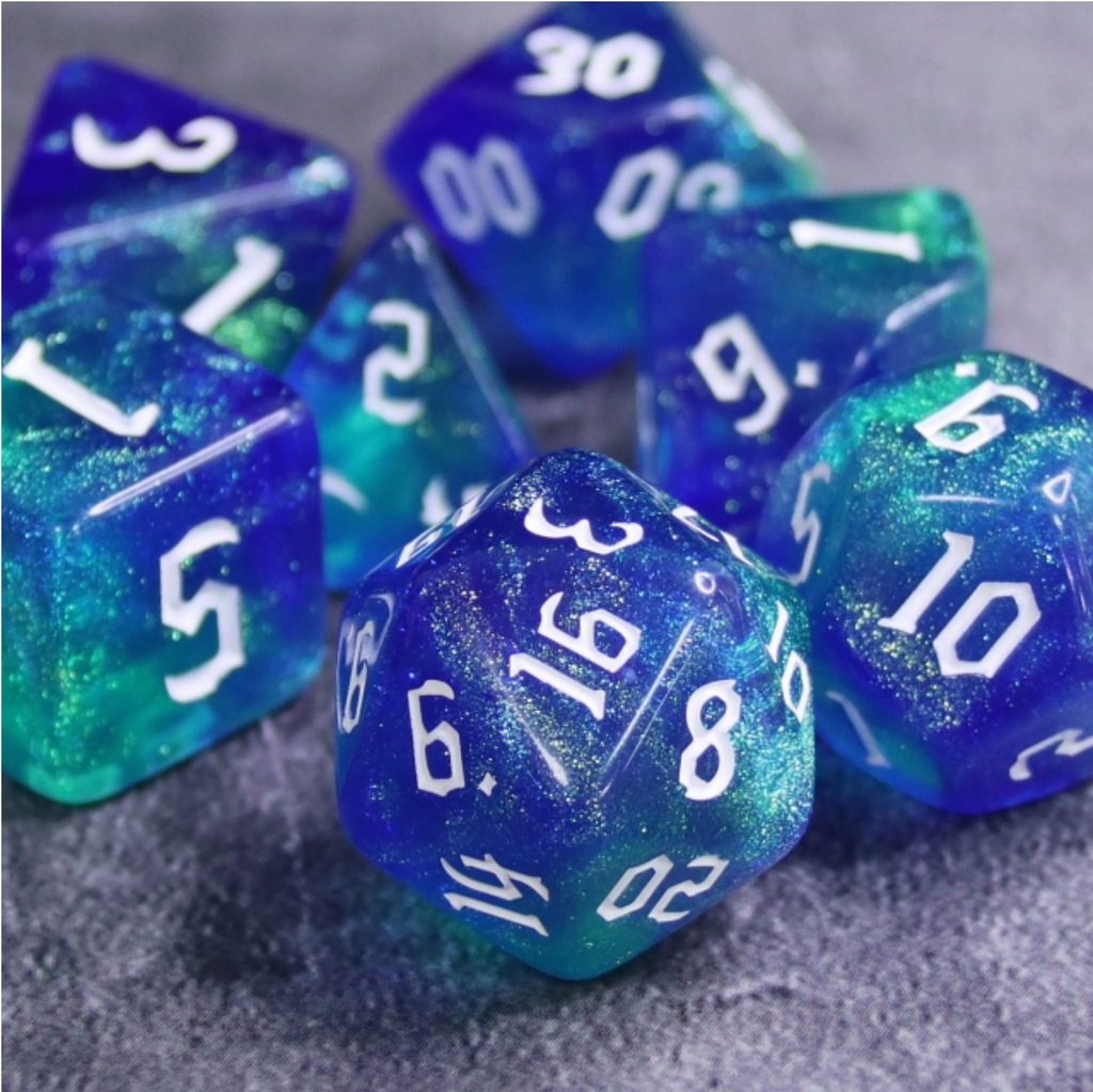 Meteor Storms RPG Dice Set Plastic Dice Foam Brain Games