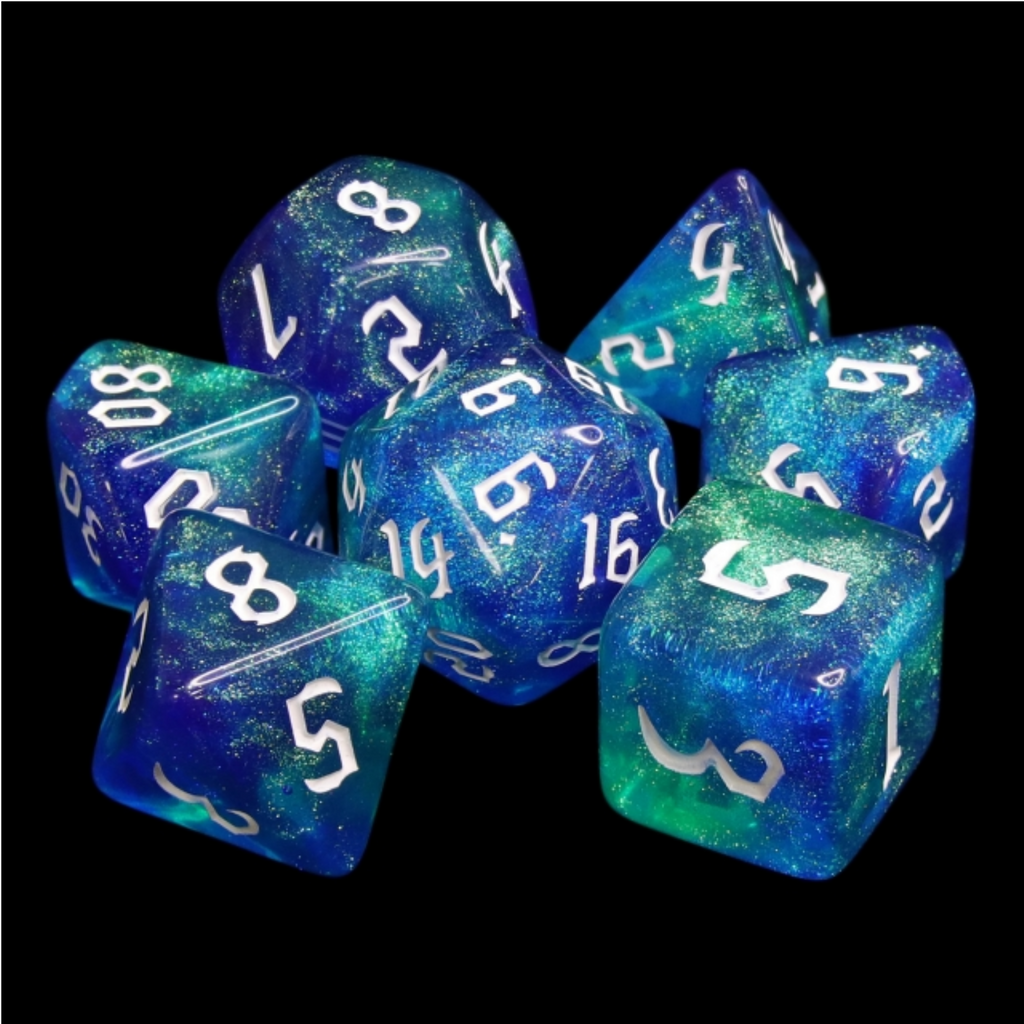 Meteor Storms RPG Dice Set Plastic Dice Foam Brain Games