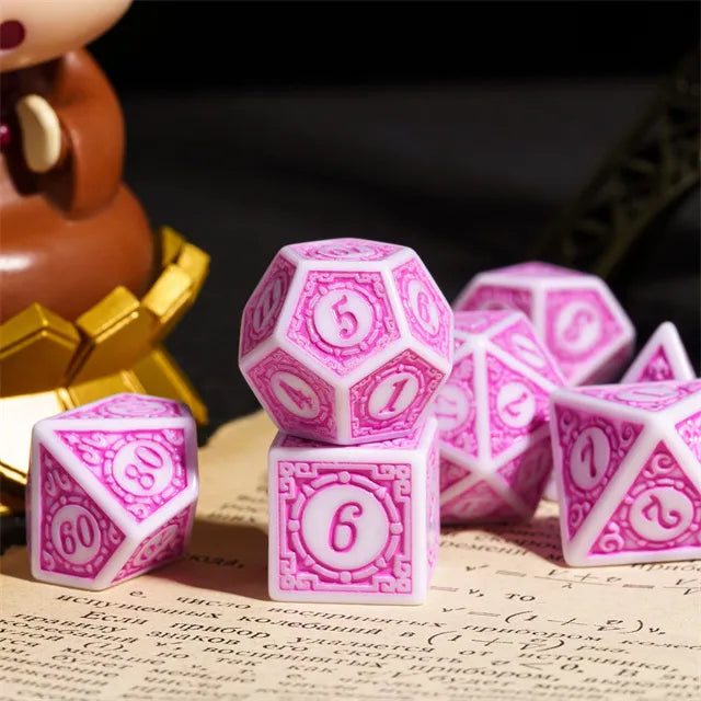 Motif: Bubblegum RPG Dice Set Plastic Dice Foam Brain Games