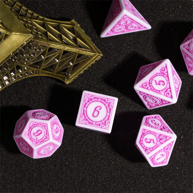 Motif: Bubblegum RPG Dice Set Plastic Dice Foam Brain Games