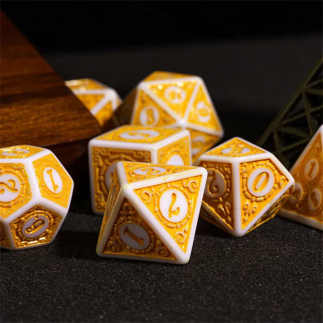 Motif: Rising Sun RPG Dice Set Plastic Dice Foam Brain Games