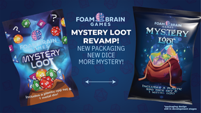 Mystery Loot: Plastic RPG & Metal D20 Mystery Loot Foam Brain Games - Wholesale Only