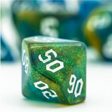 Nature Elemental RPG Dice Set Plastic Dice Foam Brain Games