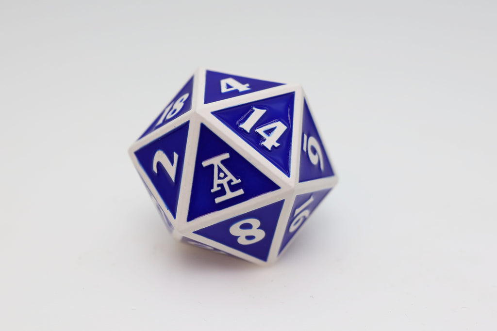 Acquisitions Inc 35mm Metal D20: Omin Dran Metal Dice Foam Brain Games