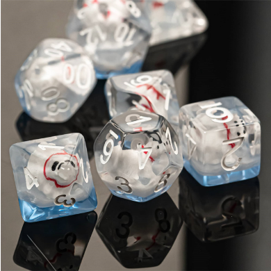 Polar Bear RPG Dice Set Plastic Dice Foam Brain Games