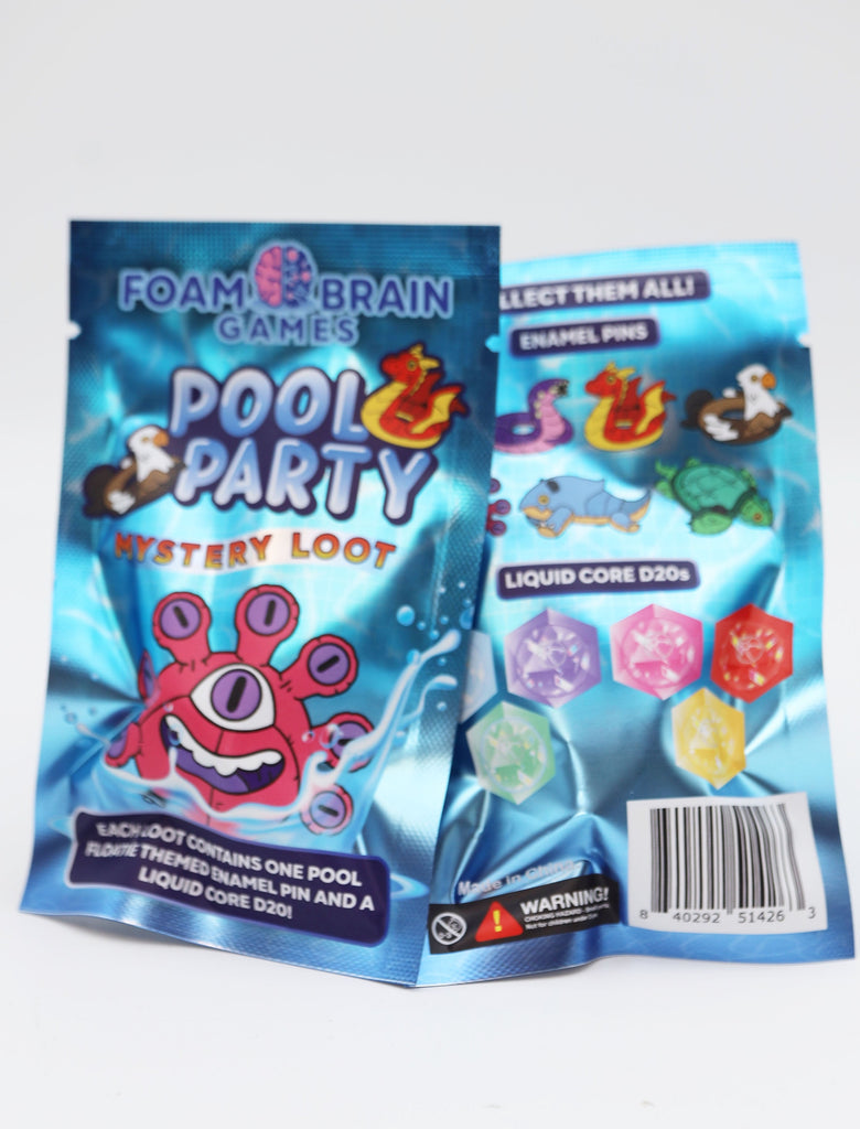 Mystery Loot: Pool Party Plastic Dice Foam Brain Games