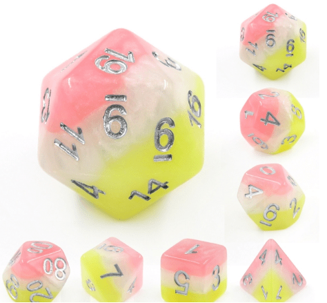 Posey RPG Dice Set Plastic Dice Foam Brain Games