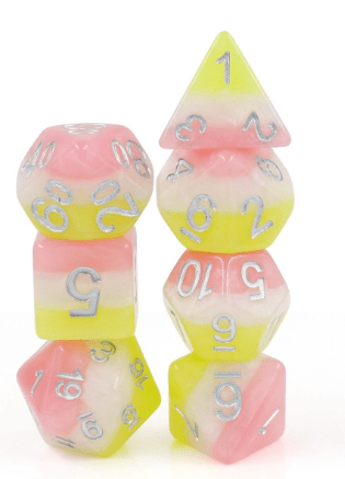 Posey RPG Dice Set Plastic Dice Foam Brain Games