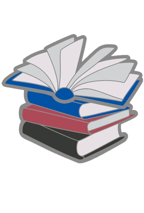 Pride Books Pin: Polyamorous Enamel Pin Foam Brain Games