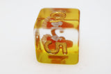 Pastry Pets: Pumpkin Pie Fox - Pin & RPG Dice Set Plastic Dice & Pin Set Foam Brain Games