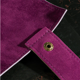 Purple Roll Up Leatherette Dice Mat Dice Box Foam Brain Games