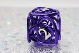 Hollow Hearts: Purple - Metal RPG Dice Set Metal Dice Foam Brain Games