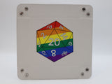 Pride D20 Snap Tray: Rainbow Dice Tray Foam Brain Games