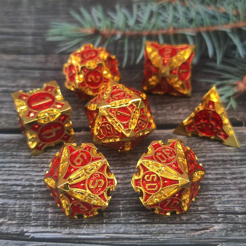 Quiver of Arrows: Royal Ruby Arrow - Metal RPG Dice Set Metal Dice Foam Brain Games