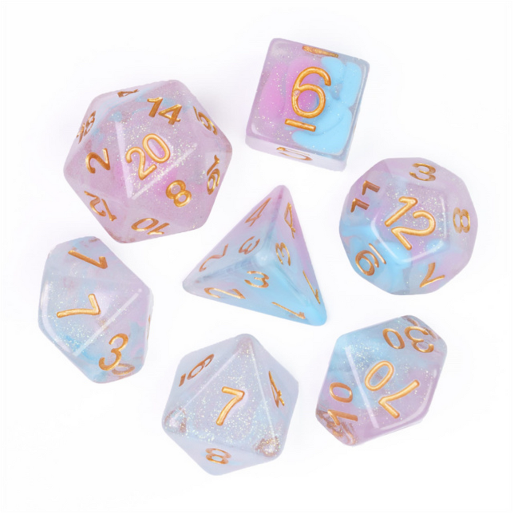 Flare of Ambition RPG Set Plastic Dice Foam Brain Games