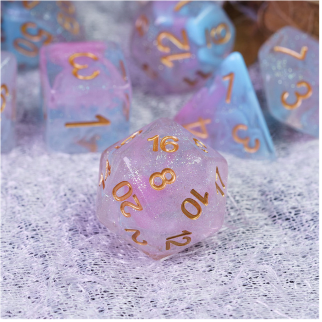 Flare of Ambition RPG Set Plastic Dice Foam Brain Games