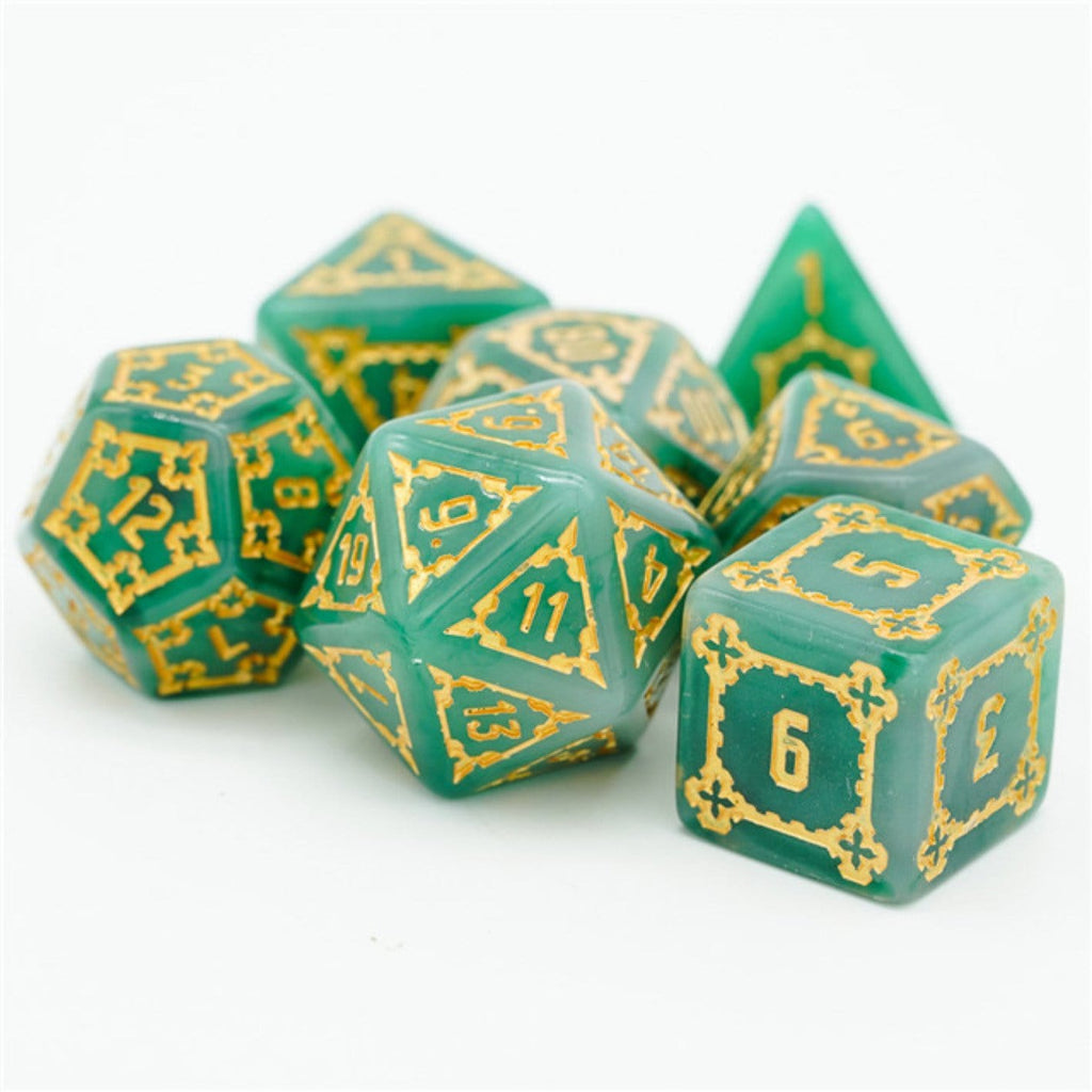 Huge Green Castle Dice Set - 25mm Plastic Dice Foam Brain Games