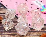 Blossom Snowfall Dice RPG Dice Set Plastic Dice Foam Brain Games