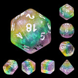Fairy Dust RPG Dice Set Plastic Dice Foam Brain Games