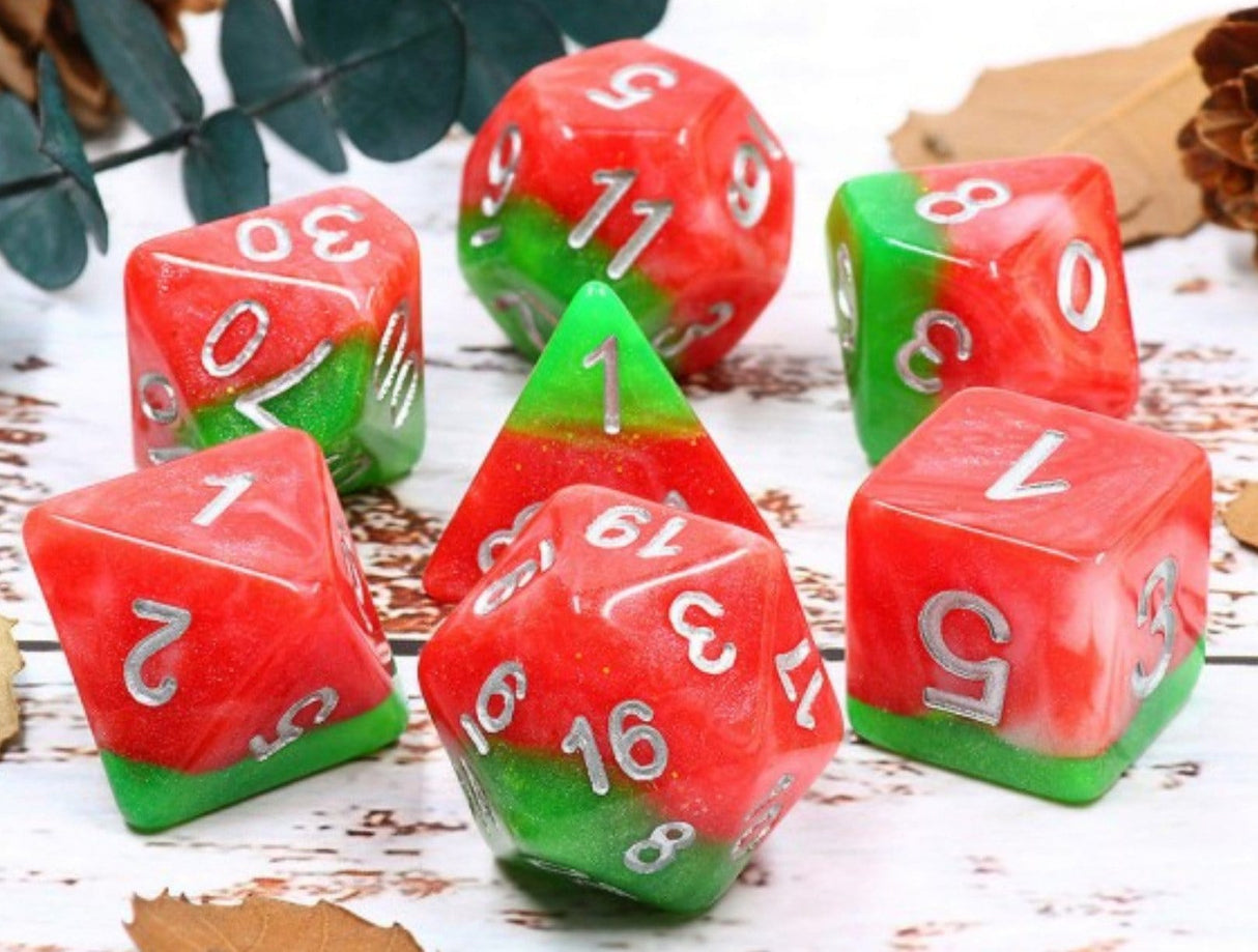 Italian Ice RPG Dice Set Plastic Dice Foam Brain Games