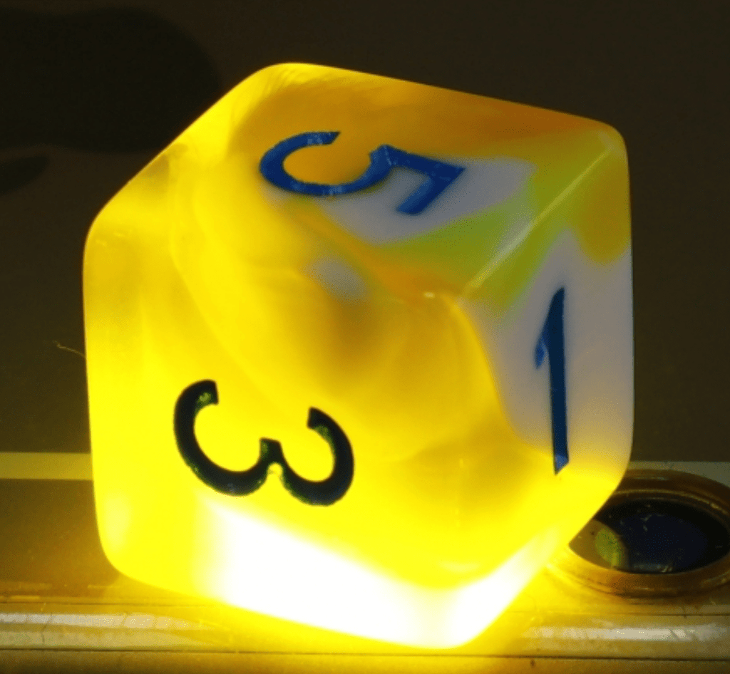 Lemon Cream RPG Dice Set Plastic Dice Foam Brain Games