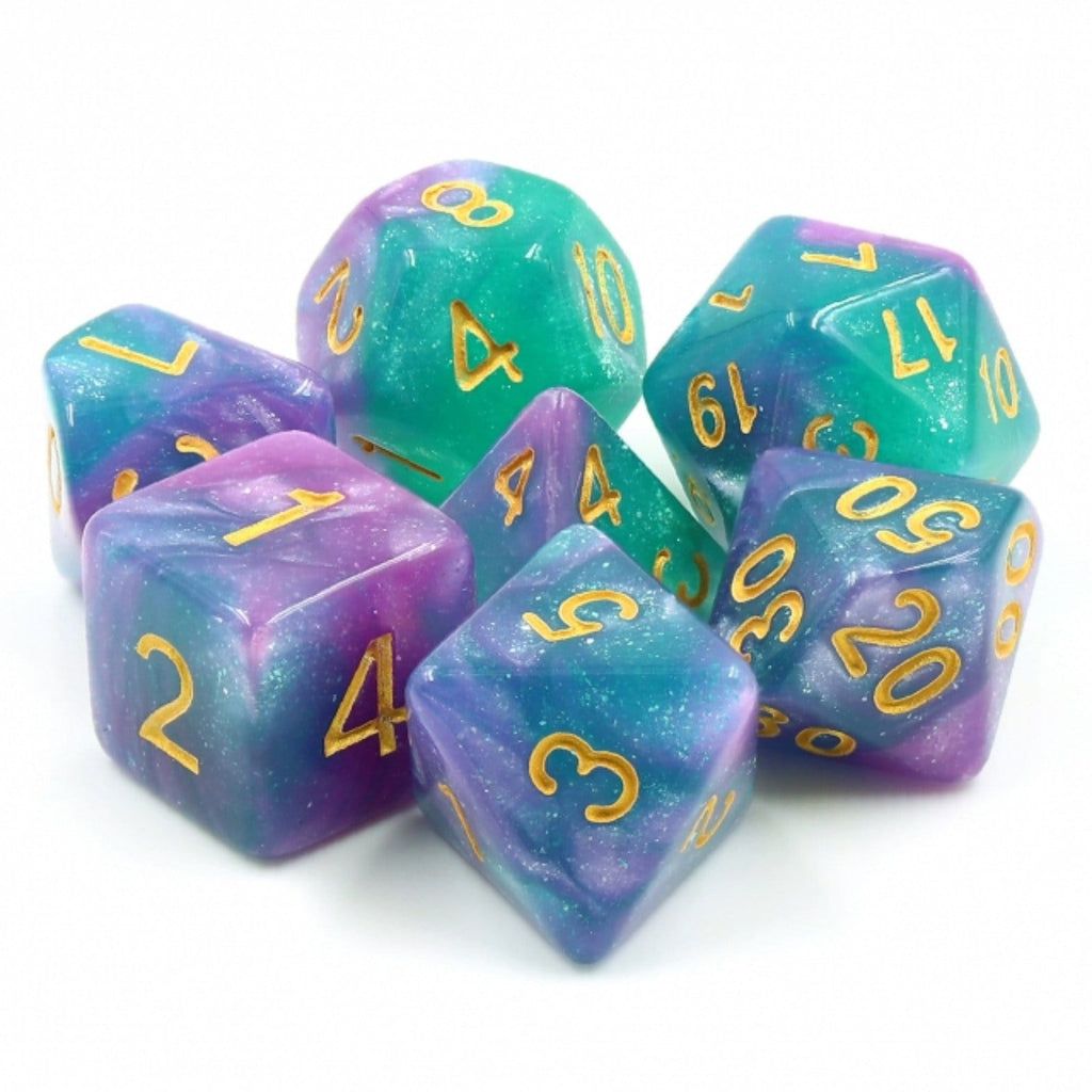 Byzantium RPG Dice Set Plastic Dice Foam Brain Games