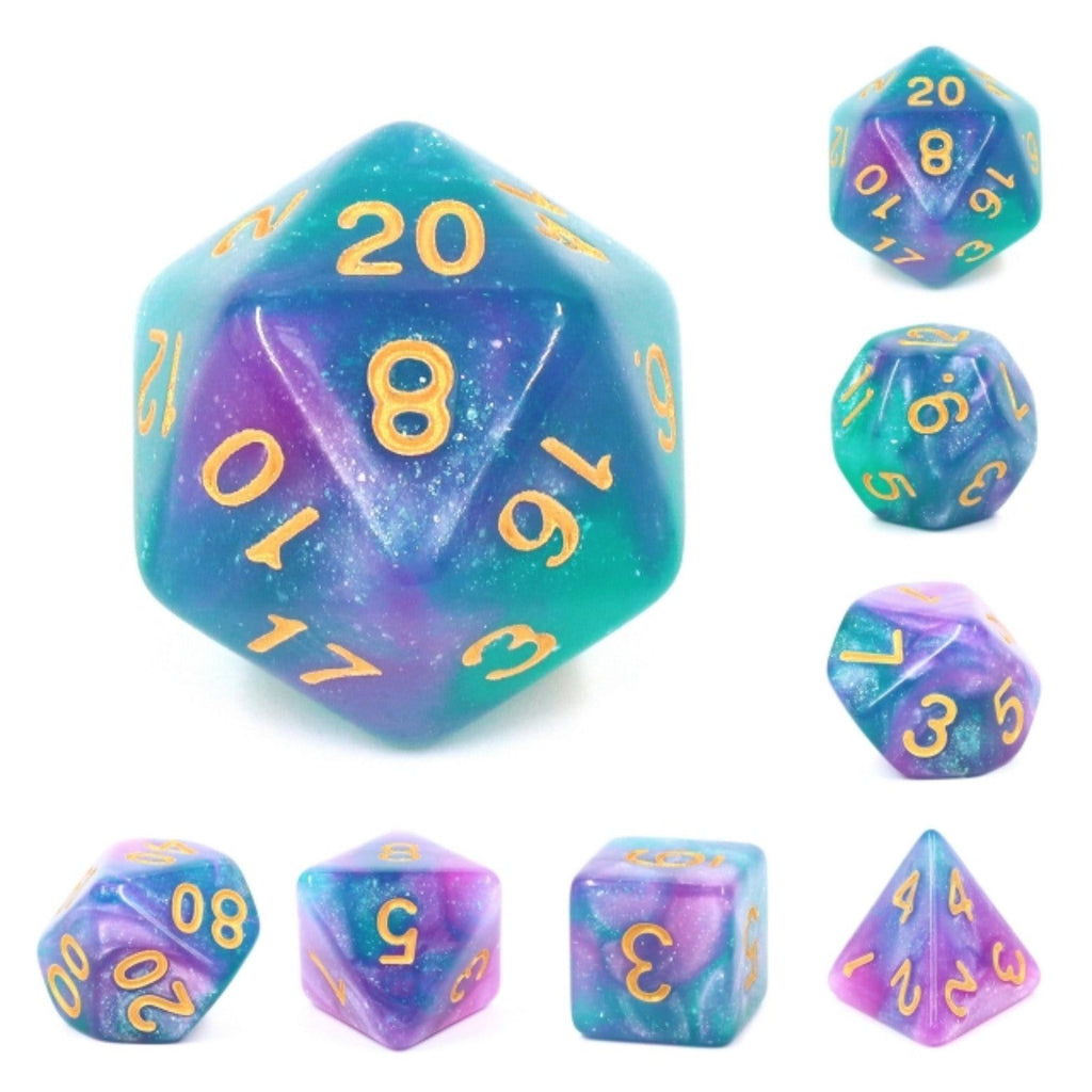 Byzantium RPG Dice Set Plastic Dice Foam Brain Games