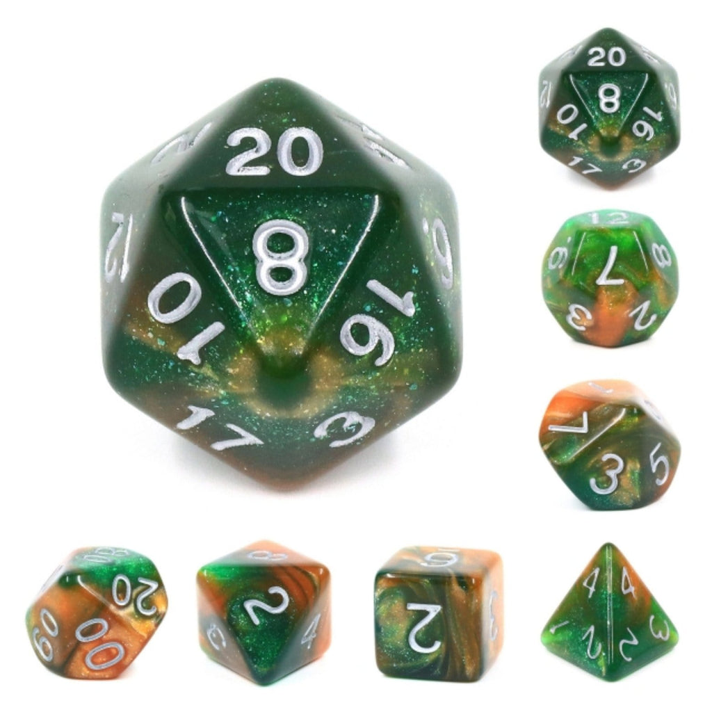 Emerald Vale RPG Dice Set Plastic Dice Foam Brain Games