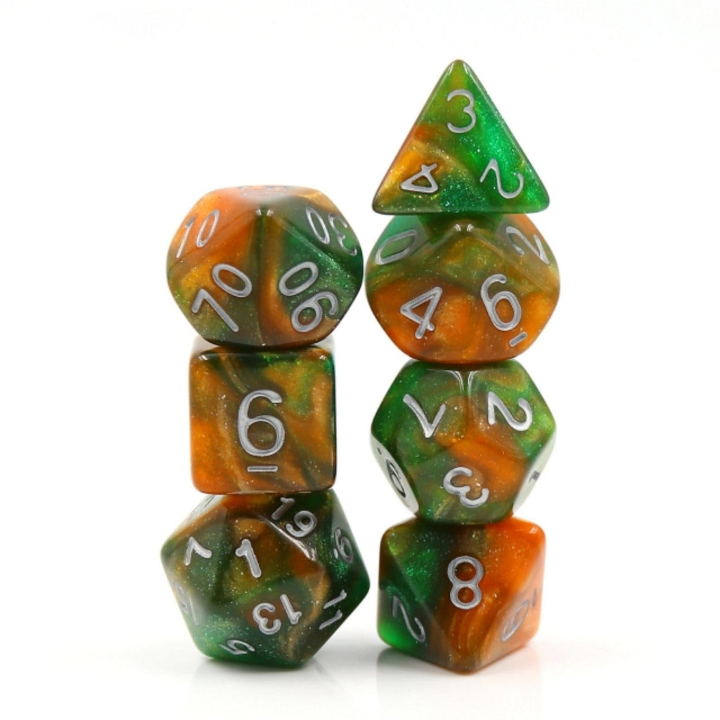 Emerald Vale RPG Dice Set Plastic Dice Foam Brain Games