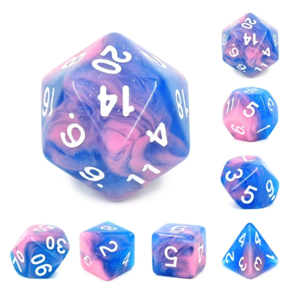 Miami Vice RPG Dice Set Plastic Dice Foam Brain Games