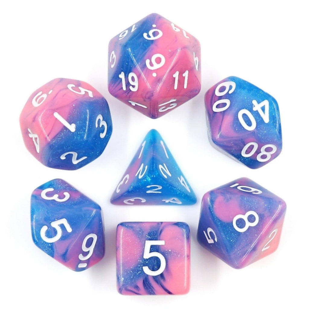 Miami Vice RPG Dice Set Plastic Dice Foam Brain Games