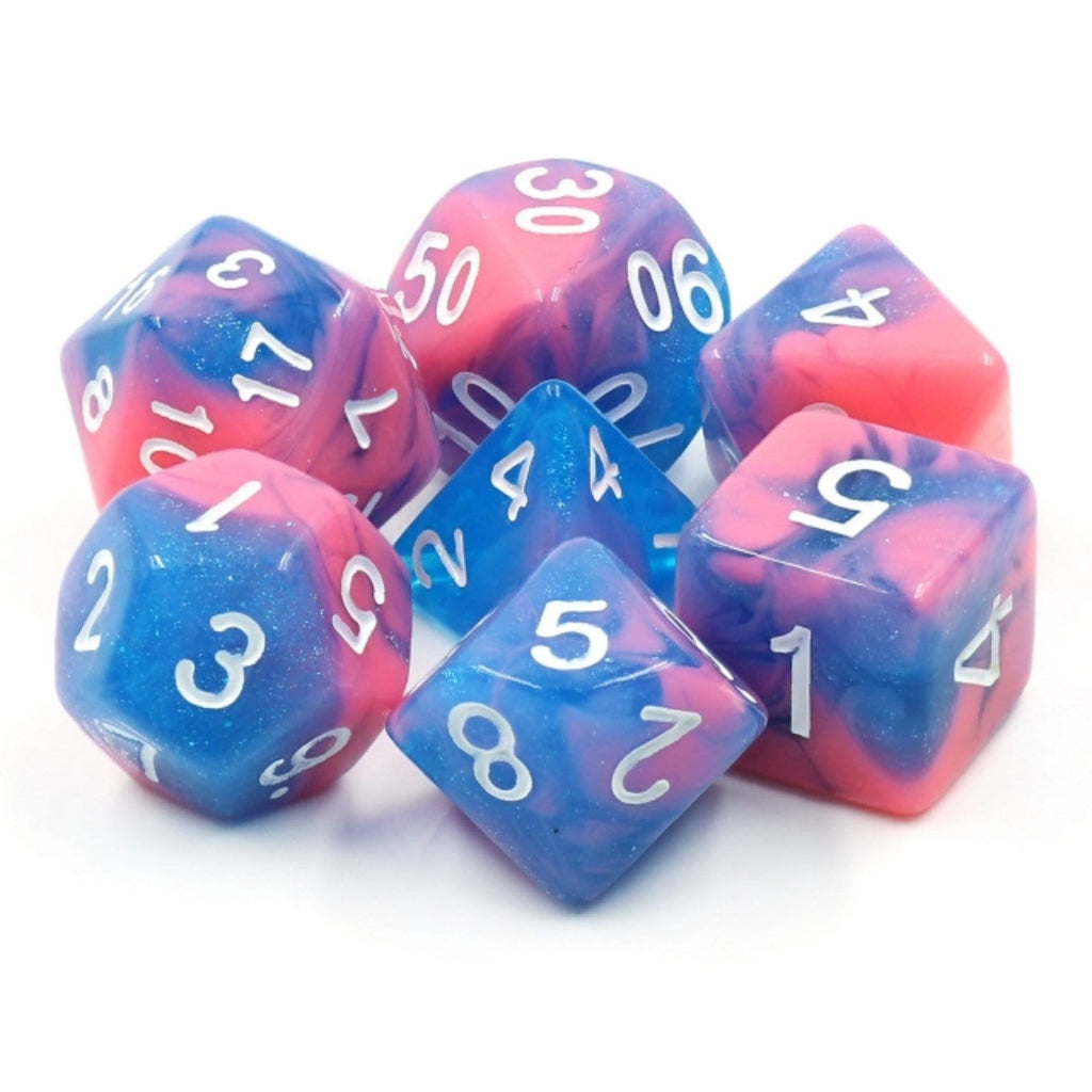 Miami Vice RPG Dice Set Plastic Dice Foam Brain Games