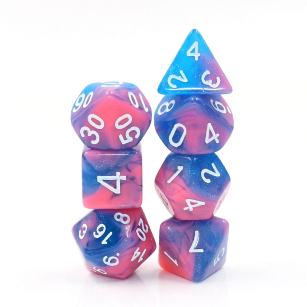 Miami Vice RPG Dice Set Plastic Dice Foam Brain Games