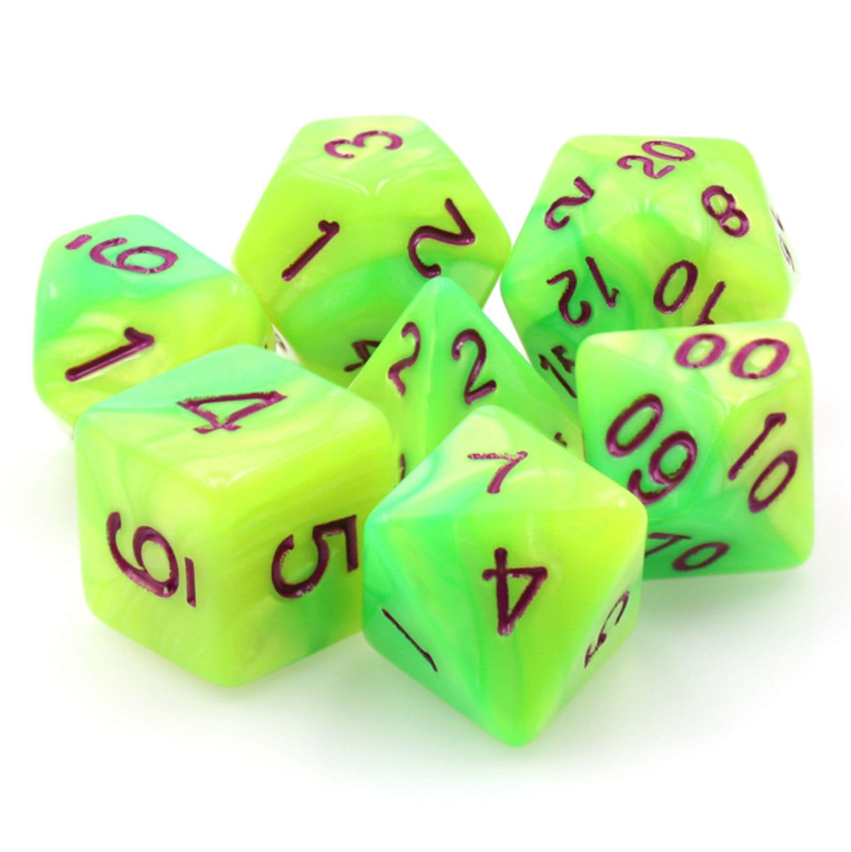 Monster Snot RPG Dice Set Plastic Dice Foam Brain Games