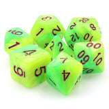 Monster Snot RPG Dice Set Plastic Dice Foam Brain Games