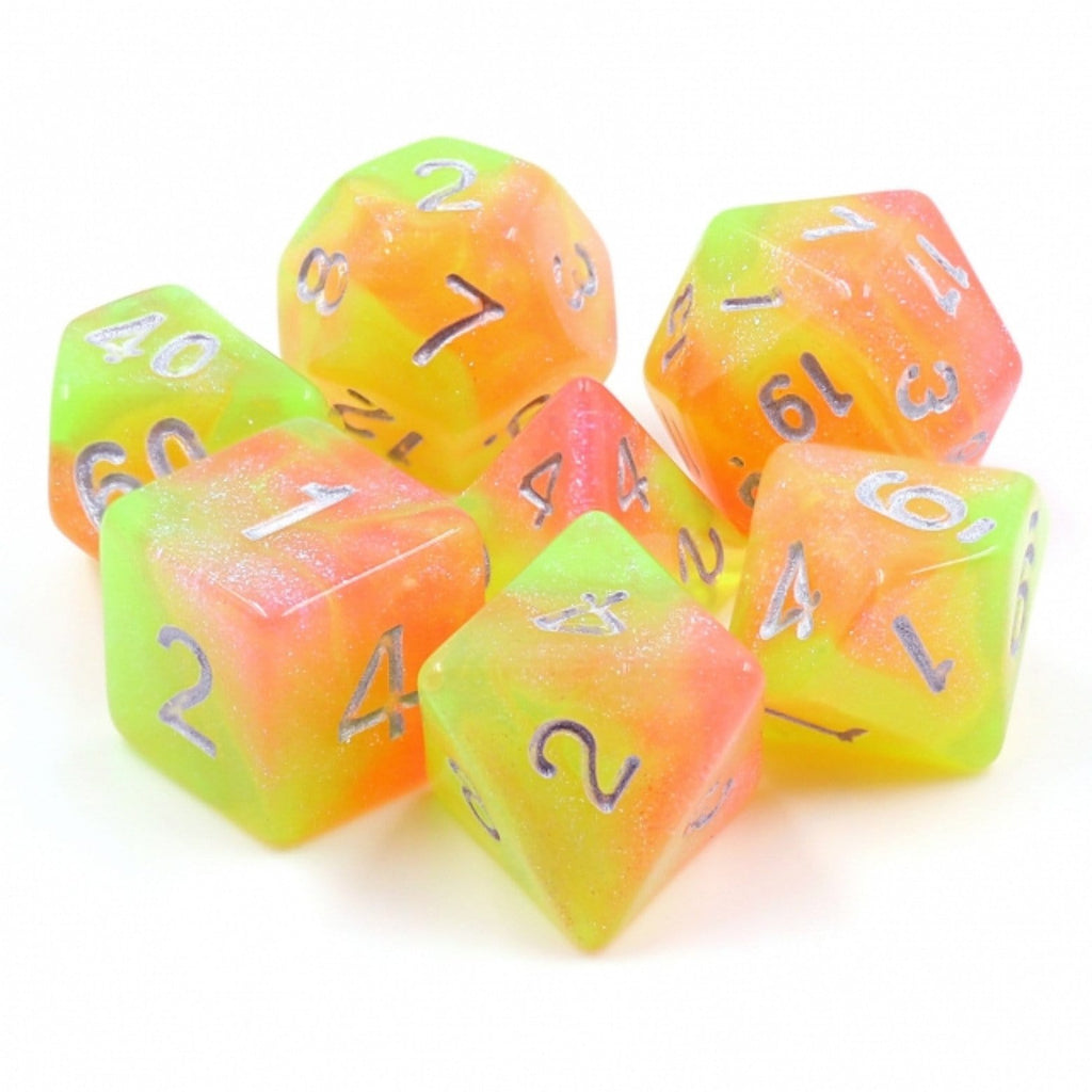 Summer's Joy RPG Dice Set Plastic Dice Foam Brain Games