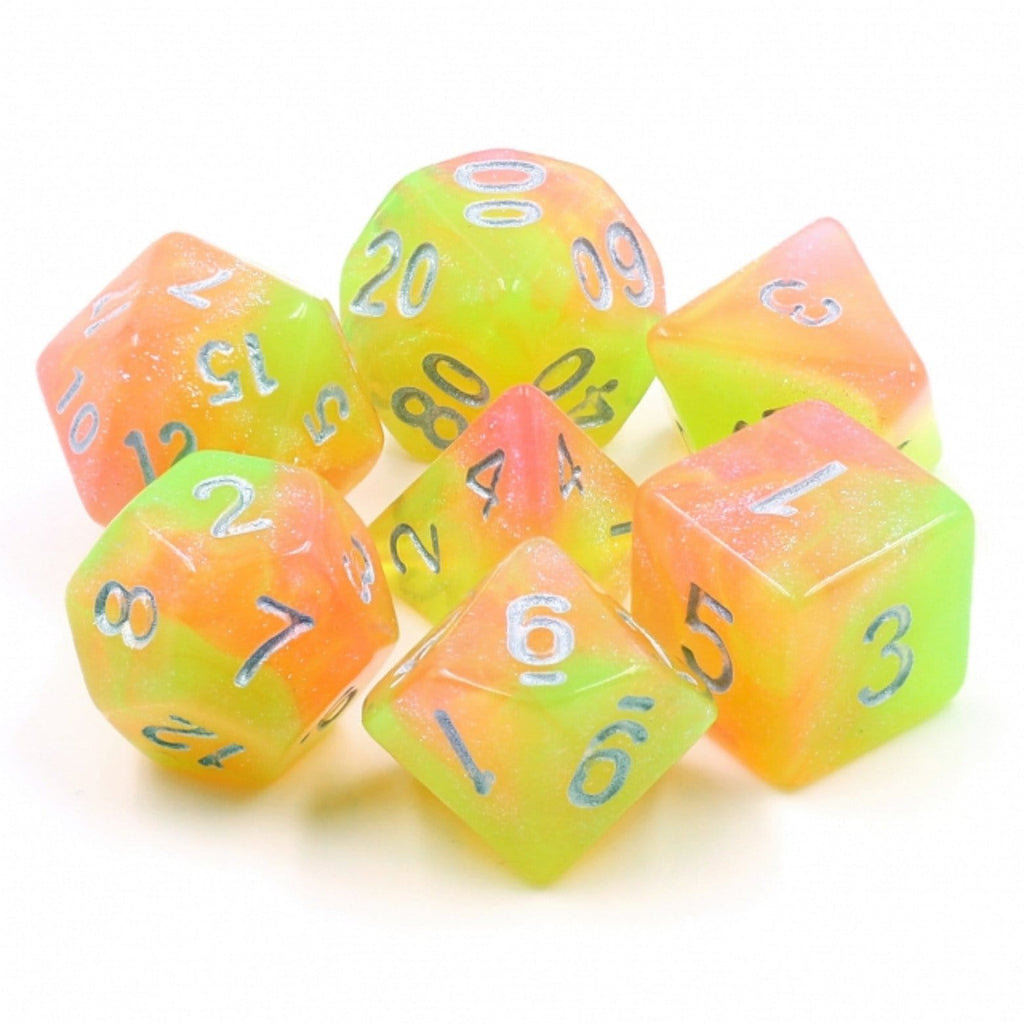 Summer's Joy RPG Dice Set Plastic Dice Foam Brain Games