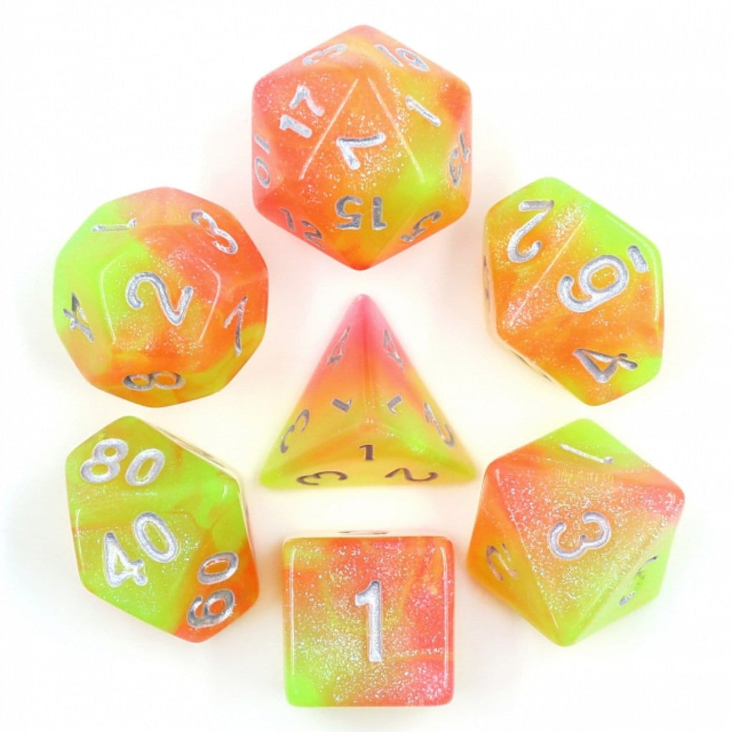 Summer's Joy RPG Dice Set Plastic Dice Foam Brain Games