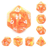 Lemon Sorbet RPG Dice Set Plastic Dice Foam Brain Games