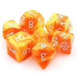 Lemon Sorbet RPG Dice Set Plastic Dice Foam Brain Games