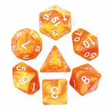 Lemon Sorbet RPG Dice Set Plastic Dice Foam Brain Games