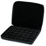 Black Leatherette Folio Dice Case Dice Box Foam Brain Games