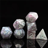 Night Sky Aurora RPG Dice Set Plastic Dice Foam Brain Games