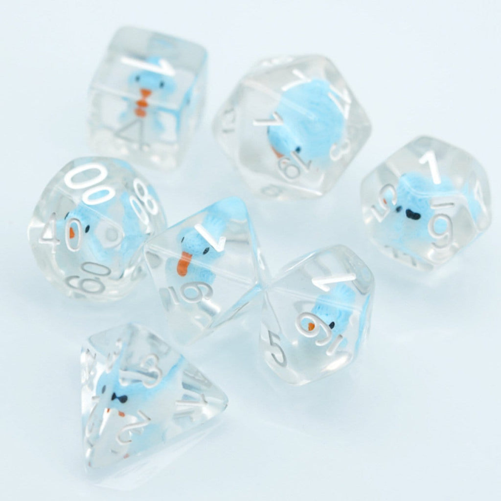 Blue Bird RPG Dice Set Plastic Dice Foam Brain Games