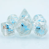 Blue Bird RPG Dice Set Plastic Dice Foam Brain Games