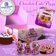 Pastry Pets: Chocolate Cake Piggy - Pin & RPG Dice Set Plastic Dice & Pin Set Foam Brain Games