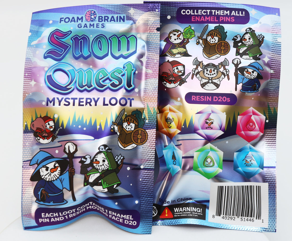 Mystery Loot: Snow Quest Plastic Dice Foam Brain Games