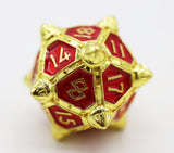 Dice 51: Solar Ruby - Metal RPG Dice Set Metal Dice Foam Brain Games