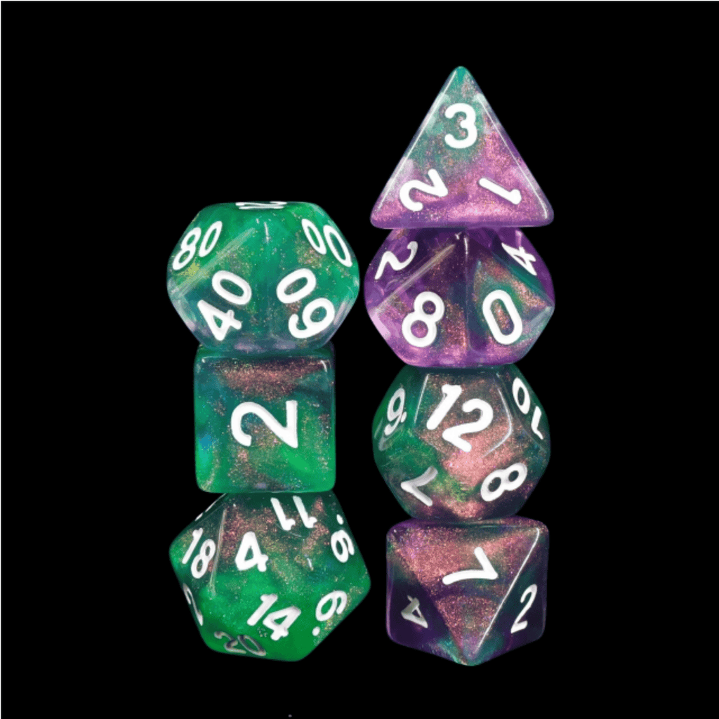 Sour Grapes RPG Dice Set Plastic Dice Foam Brain Games