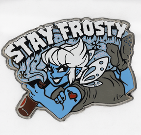 Dungeon Crawler Carl: Stay Frosty Enamel Pin Enamel Pin Foam Brain Games